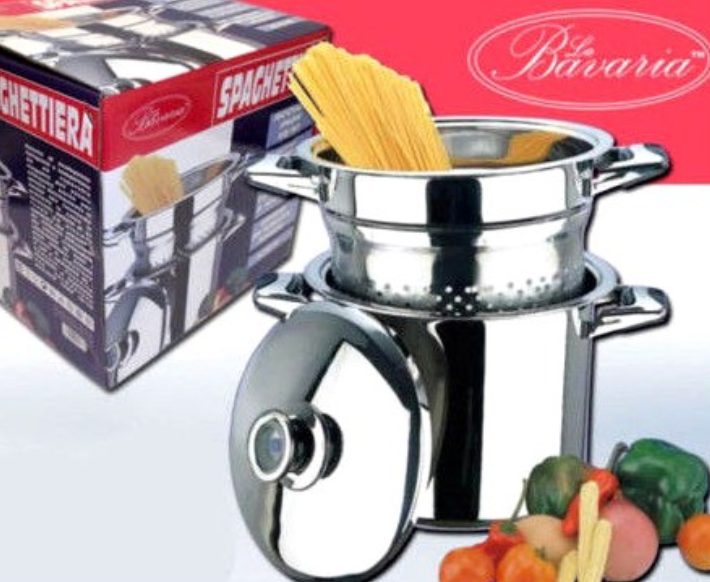 Spaghettiera in acciaio da 24cm diametro Bavaria Spaghettiera in acciaio da 24cm diametro Bavaria